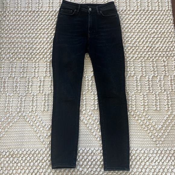 Acne studios Peg jeans in used black - Picture 4 of 9
